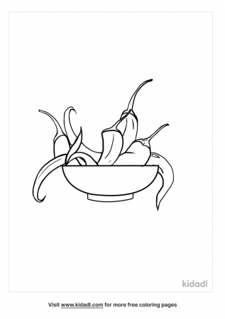 Bowl Of Chili Coloring Pages | Free Food-and-drinks Coloring Pages | Kidadl