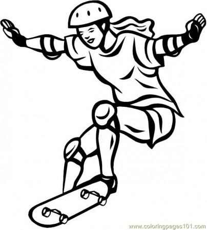Skateboarding Coloring Pages 7 Com Coloring Page for Kids - Free Others  Printable Coloring Pages Online for Kids - ColoringPages101.com | Coloring  Pages for Kids