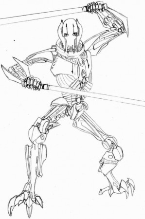 General Grievous Coloring Page | Coloring Pages