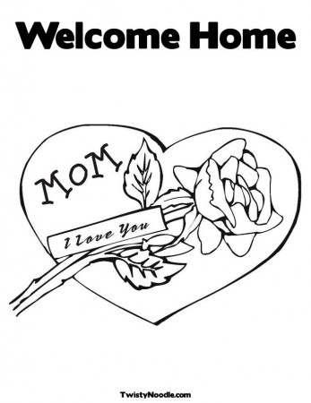 Welcome Home - Coloring Pages for Kids and for Adults