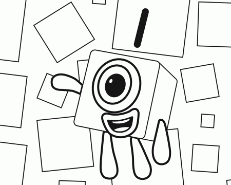 Numberblocks Number 1 Coloring Pages - Get Coloring Pages