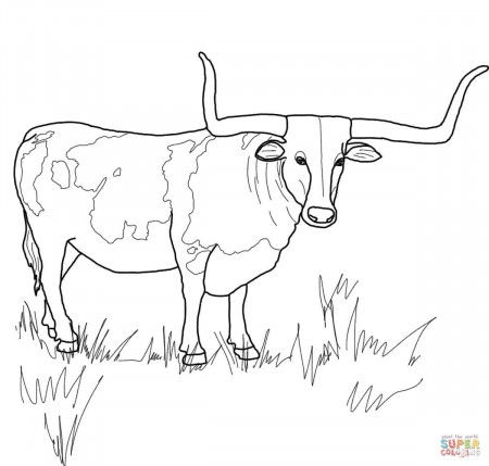 Texas Flag Coloring Page Printable University Of Texas Longhorn ...