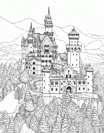 Great Castles - Games - Castle Coloring Book