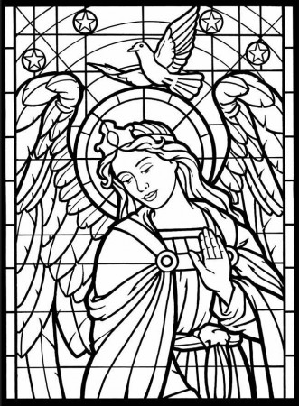 Stained Glass Pictures To Color For - Coloring Pages for Kids and ...