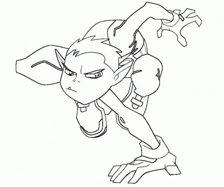 Beast Boy Coloring Pages - High Quality Coloring Pages