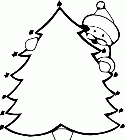Christmas Tree Coloring Pages For Kids | Christmas Coloring pages ...