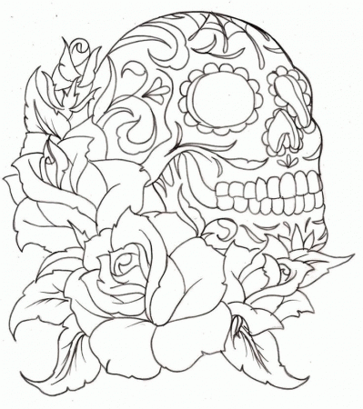 Skull Coloring Pages | Forcoloringpages.com