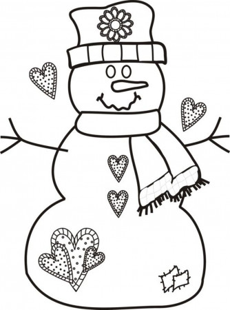 Christmas Printable Snowman Coloring Pages - Coloring Pages For ...