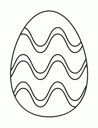 Easter Egg Coloring Page FREE Printable for Kids