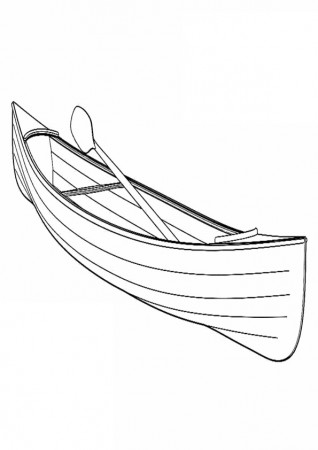 Coloring Pages | Resting Boat Coloring Page