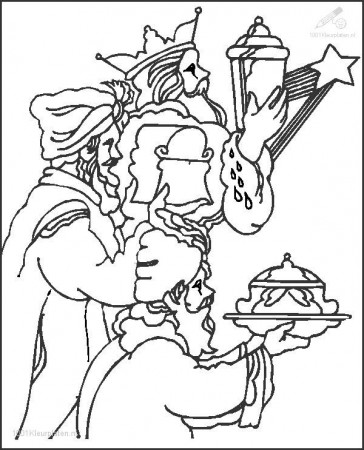 1001 COLORINGPAGES : Christmas >> Kings >> Three Wise Men Coloring Page