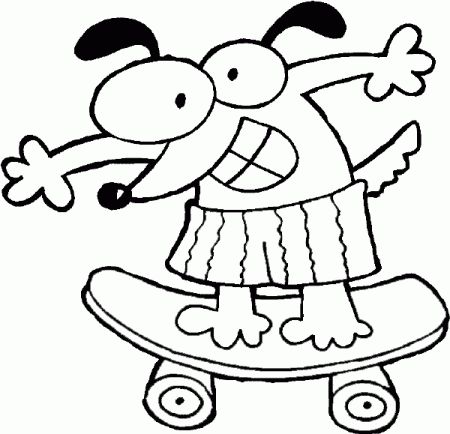 Skateboard Coloring Pages | Fantasy Coloring Pages