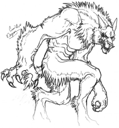 Werewolf #16 (Characters) – Printable coloring pages