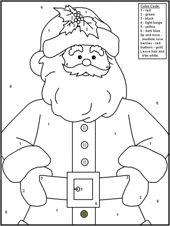 5 Best Images of Christmas Color By Number Printables - Christmas Color by  Number, Color by Number Christmas Coloring Pictures and Christmas Color by  Number / printablee.com
