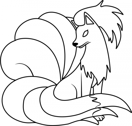 Ninetales Pokemon Coloring Page - Free Printable Coloring Pages for Kids