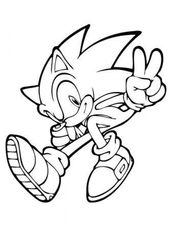 Sonic The Hedgehog coloring pages
