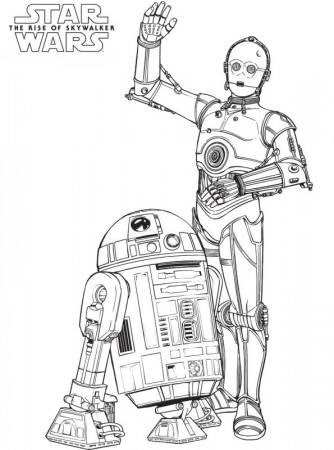 Kids-n-fun.com | Coloring page Star Wars Rise of Skywalker Star Wars Droids