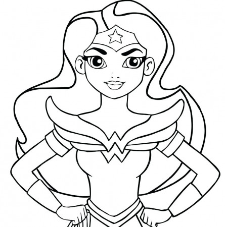 Coloring Pages : Coloring Pages Staggering Wonder Woman Page ...