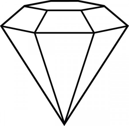 Diamond Shape, : Diamond Shape Outline Coloring Pages ...