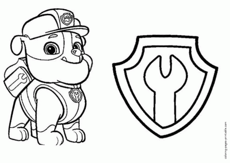 Paw Patrol coloring and activity book. Rubble || COLORING ...