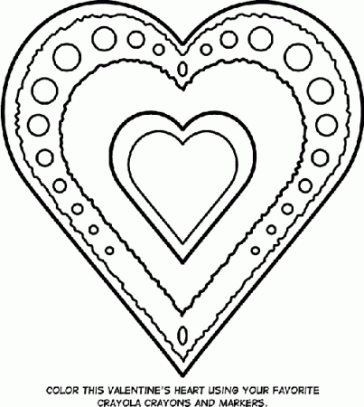 Valentine's Heart Coloring Page | crayola.com