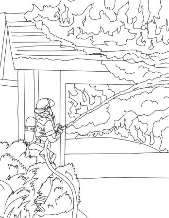 firefighter pic for coloring - Clip Art Library