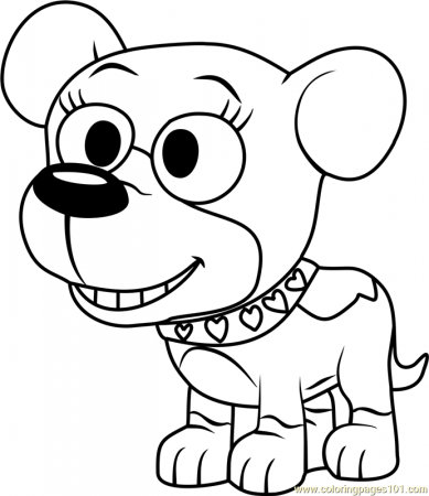 Pound Puppies Cupcake Coloring Page for Kids - Free Pound Puppies Printable Coloring  Pages Online for Kids - ColoringPages101.com | Coloring Pages for Kids