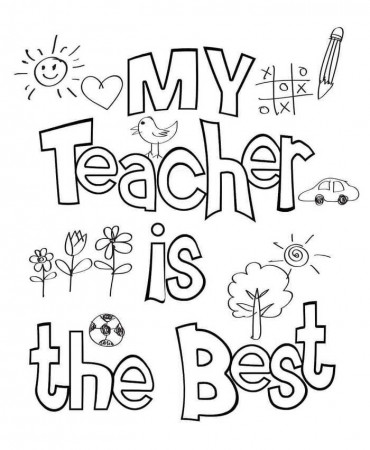 Teacher Appreciation Week Coloring Pages PDF Free - Coloringfolder.com |  Teacher appreciation quotes, Teacher appreciation cards, Teachers day card