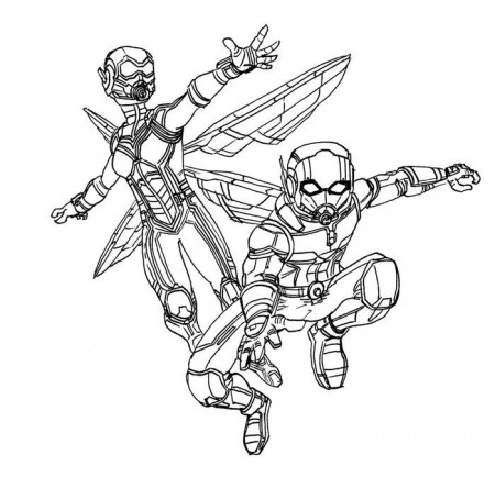 Marvel wasp coloring pages The avengers free online coloring pages ...