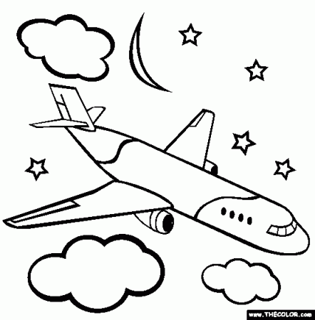 Airplanes Online Coloring Pages