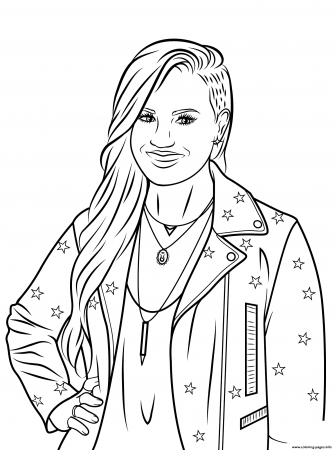 Demi Lovato Celebrity Coloring Pages Printable