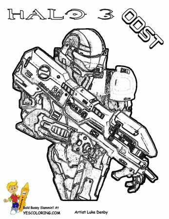 ODST Coloring Pages to Print Halo 3 | Halo Game | Free | Halo ...