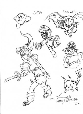 Super Smash Bros Brawl Colouring Pages - Coloring Page