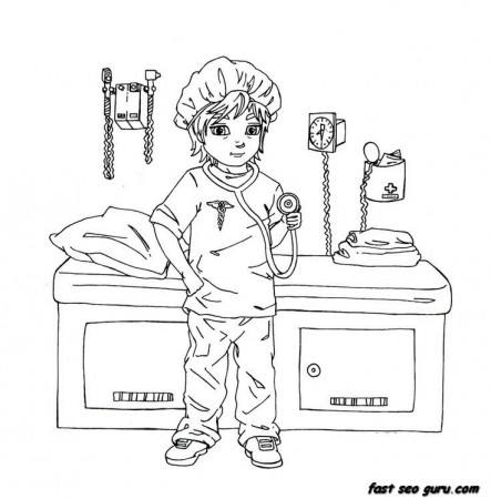 Doctor Coloring Page - HiColoringPages