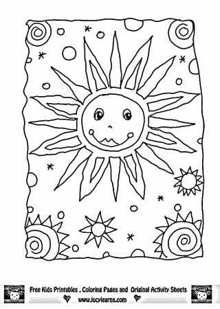 Sun Coloring Pages,Lucy Learns Free Sun Coloring Page Sun ...