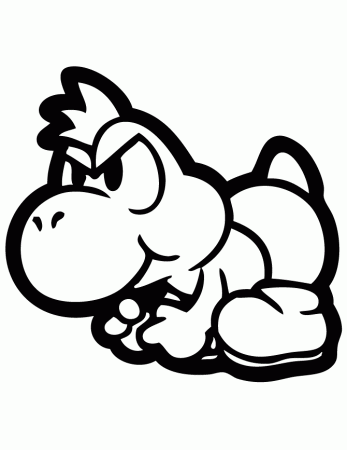 Free Printable Yoshi Coloring Pages | H & M Coloring Pages
