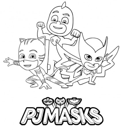 Printable PJ Masks Coloring Page - Free Printable Coloring Pages for Kids