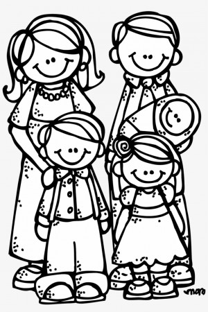 My Family Coloring Pages, Stick Figure Family Clip - Free Transparent PNG  Download - PNGkey