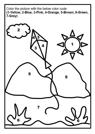 Scenery coloring page printable for kids