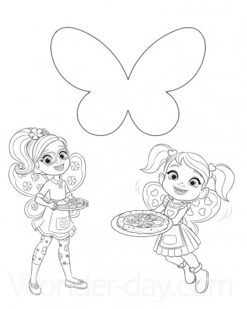 Poppy and Cricket from Butterbean's Cafe Coloring Page - Free Printable Coloring  Pages for Kids