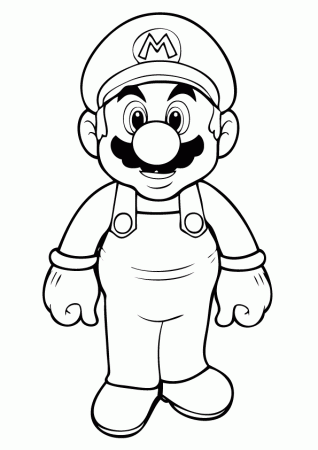How To Print Coloring Pages Of Mario - Coloring Page