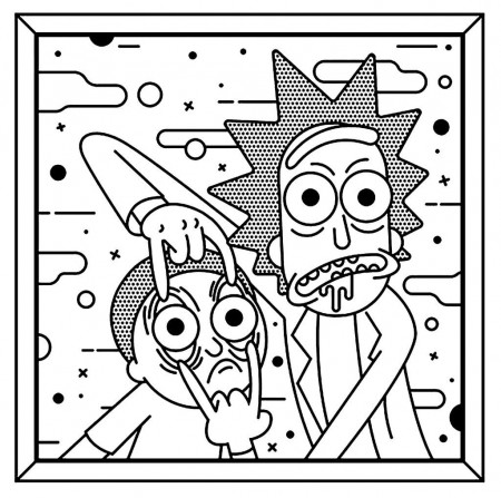 Rick and Morty Coloring Pages | Rick, morty drawing, Rick, morty ...