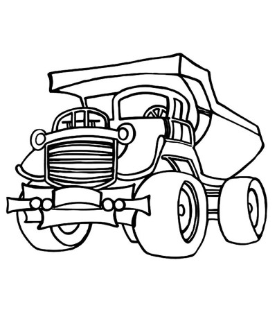 Top 10 Free Printable Dump Truck Coloring Pages Online
