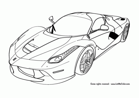 Ferrari LaFerrari coloring page | LetMeColor