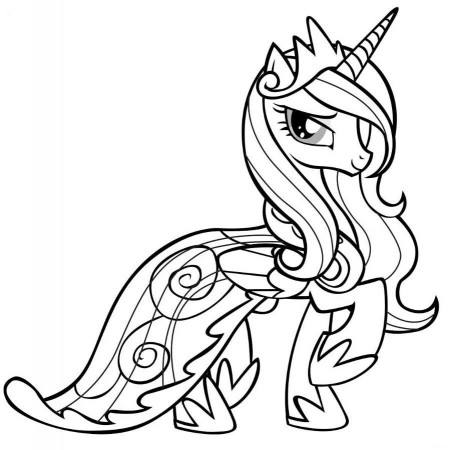 Princess Cadence My Little Pony Coloring Pages - Coloring Pages ...