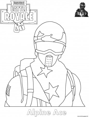 Alpine Ace Skin Fortnite Coloring Pages Printable