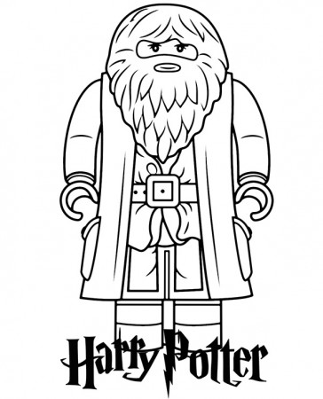 Rubeus Hagrin Lego Harry Potter coloring page - Topcoloringpages.net