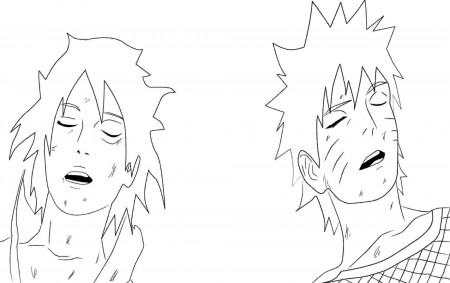 Uzumaki Naruto and Uchiha Sasuke after the fight Coloring Pages - Cartoons Coloring  Pages - Coloring Pages For Kids And Adults