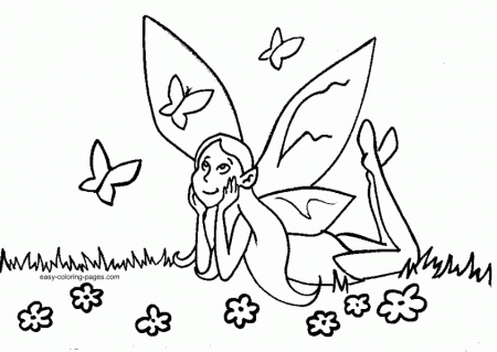 fairy garden coloring sheets - Clip Art Library