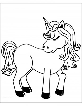 Unicorns to print for free - Unicorns Kids Coloring Pages